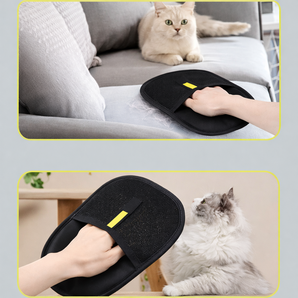 Pet Hair Remover Portable Washable Clothes Hair Dehairing Gloves Pet Cleaning Products Pet Accessories