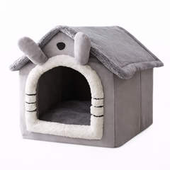 Indoor Warm Dog House Soft Pet Bed Tent House Dog Kennel Cat Bed Removable and Washable Cushion Suitable Four Season Universal