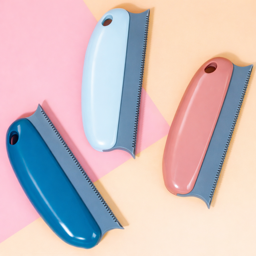 Effective Pet Hair Remover Brush for Cats and Dogs, 3 Colors to Choose From, Gently Shaves & Cleans Fur – Keep Your Home Neat