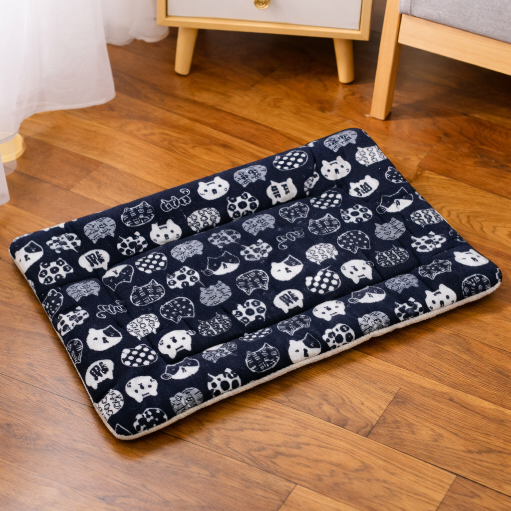 Cute Small Dog Mat Double-sided Use Winter Warm Medium Cat Sofa Blanket Skin-friendly Puppy Bed Cushion Pet Bed Accessories