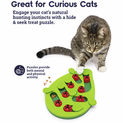 Rainy Day Puzzle & Play - Interactive Cat Treat Puzzle Cat Toys Leaks Food Cat Scratch Board