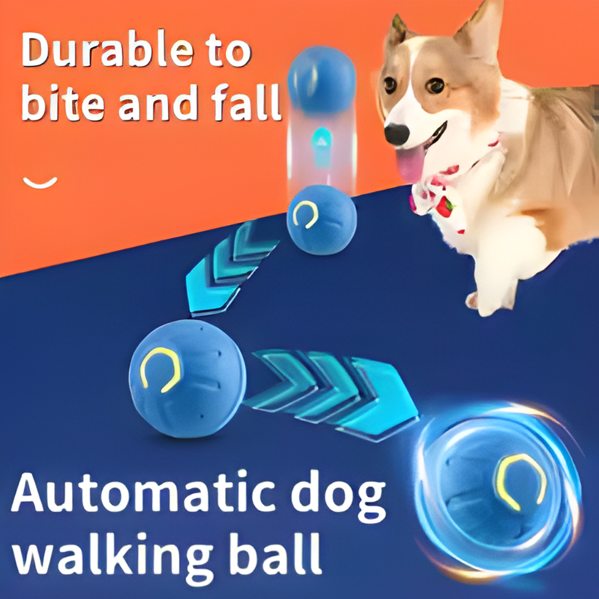 Smart Dog Toys Ball Electronic Interactive Pet Toy Moving Ball USB Automatic Moving Bouncing for Puppy Birthday gift Cat Product