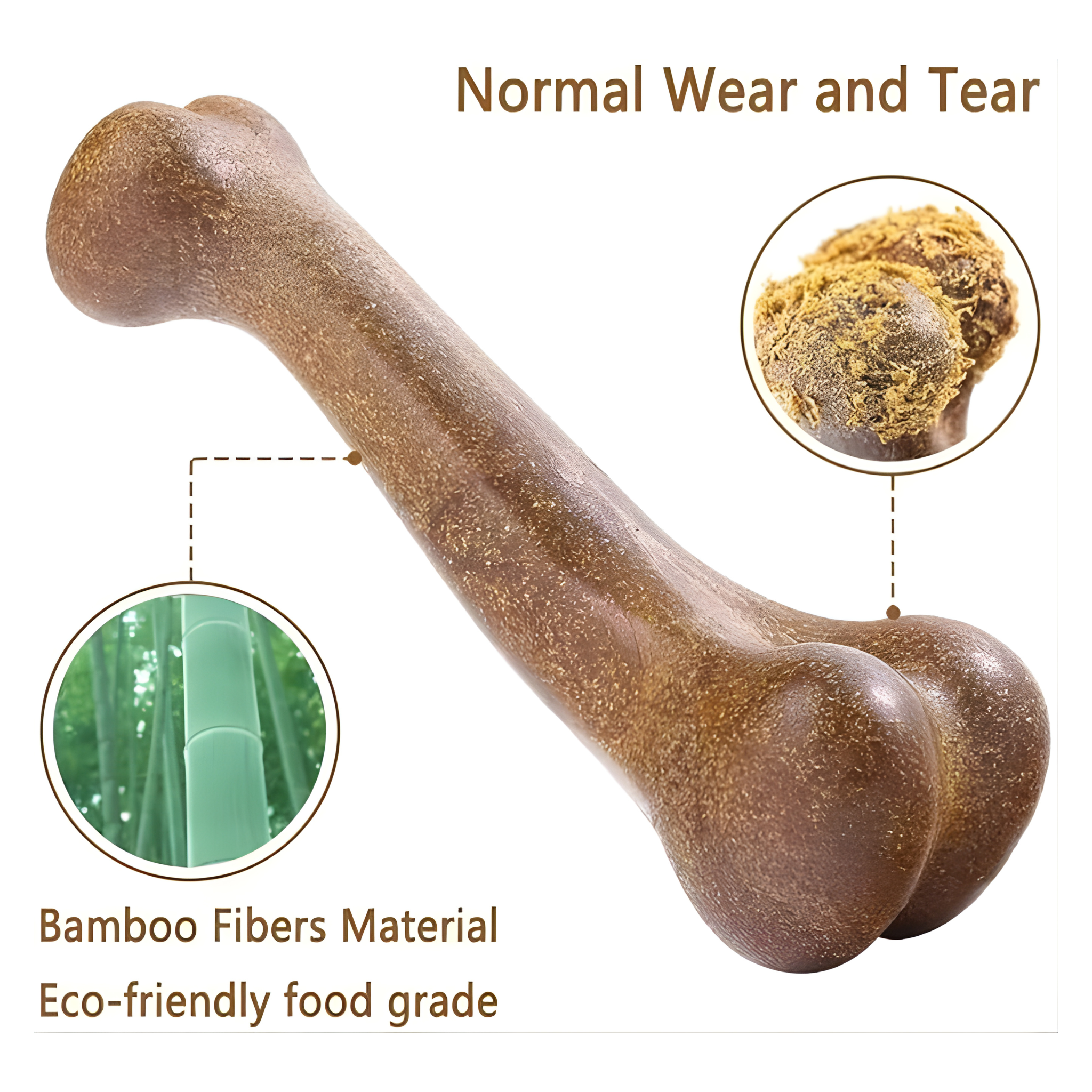 Dog Bone Chews Toys Nearly Ind estructible Natural Non-Toxic Anti-bite Puppy Toys For Small Medium Large Dog Pet Chew Toy